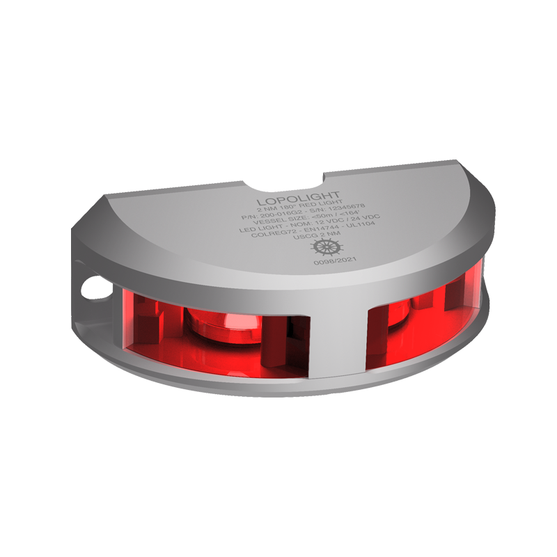 2nm 180° Red, silver anodized 2nm 180° Red, silver anodized